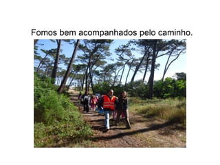 Fomos bem acompanhados pelo caminho.
 