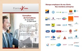 Marque employeur de nos clients
Nos membres-entreprise
 