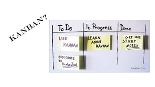 L’agilitéestun concept, implémentépar différentesmethodologies 
-Scrum 
-Kanban 
-XP 
-… 
Cesmethodologies sontlàau servic...