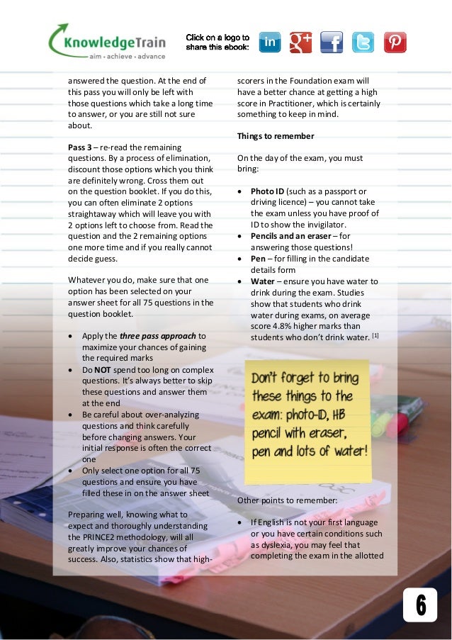 PRINCE2Foundation Trainingsunterlagen