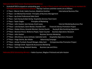 Accounting Applications 3rd Place – Aimee Trumbull 