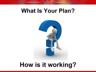 What Is Your Plan? How is it working? 