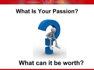 What Is Your Passion? What can it be worth? 
