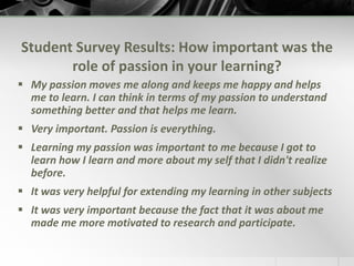 Final Project ExamplesExpression Style: Audio/VisualPassion: DanceTechnology Tool: Prezi