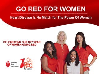 GO RED FOR WOMEN
Heart Disease Is No Match for The Power Of Women

Amy, 42,
Heart Attack
Survivor

 