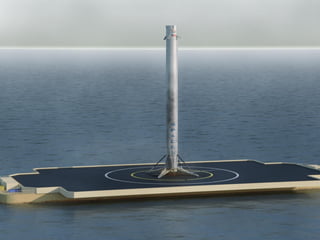 SpaceX – Landing im Meer
 