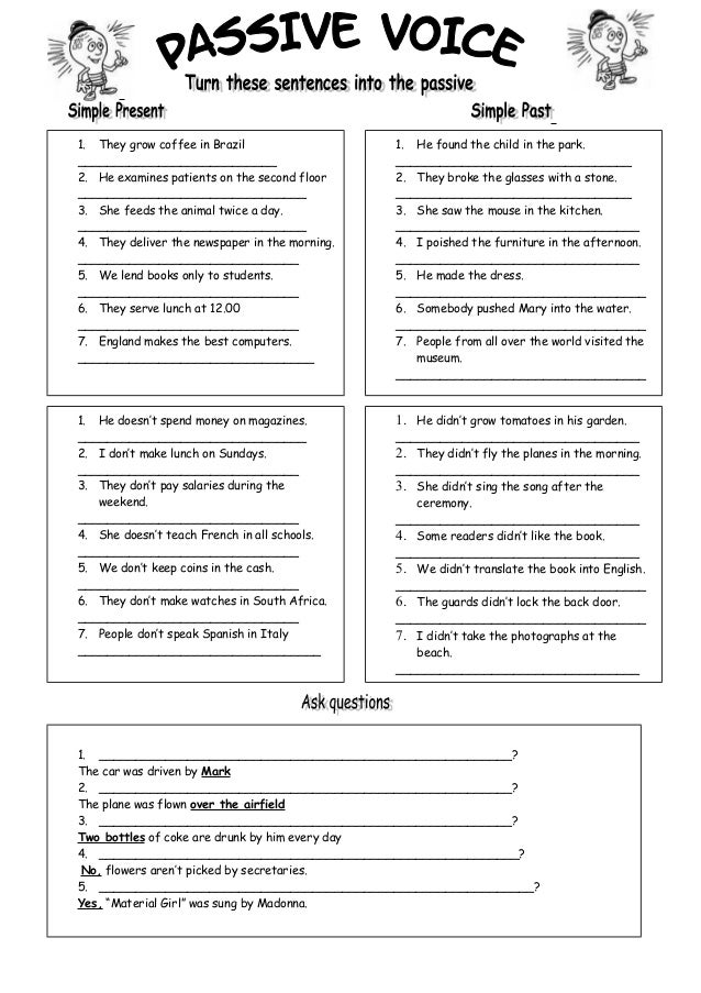 passive voice coffee notes chart