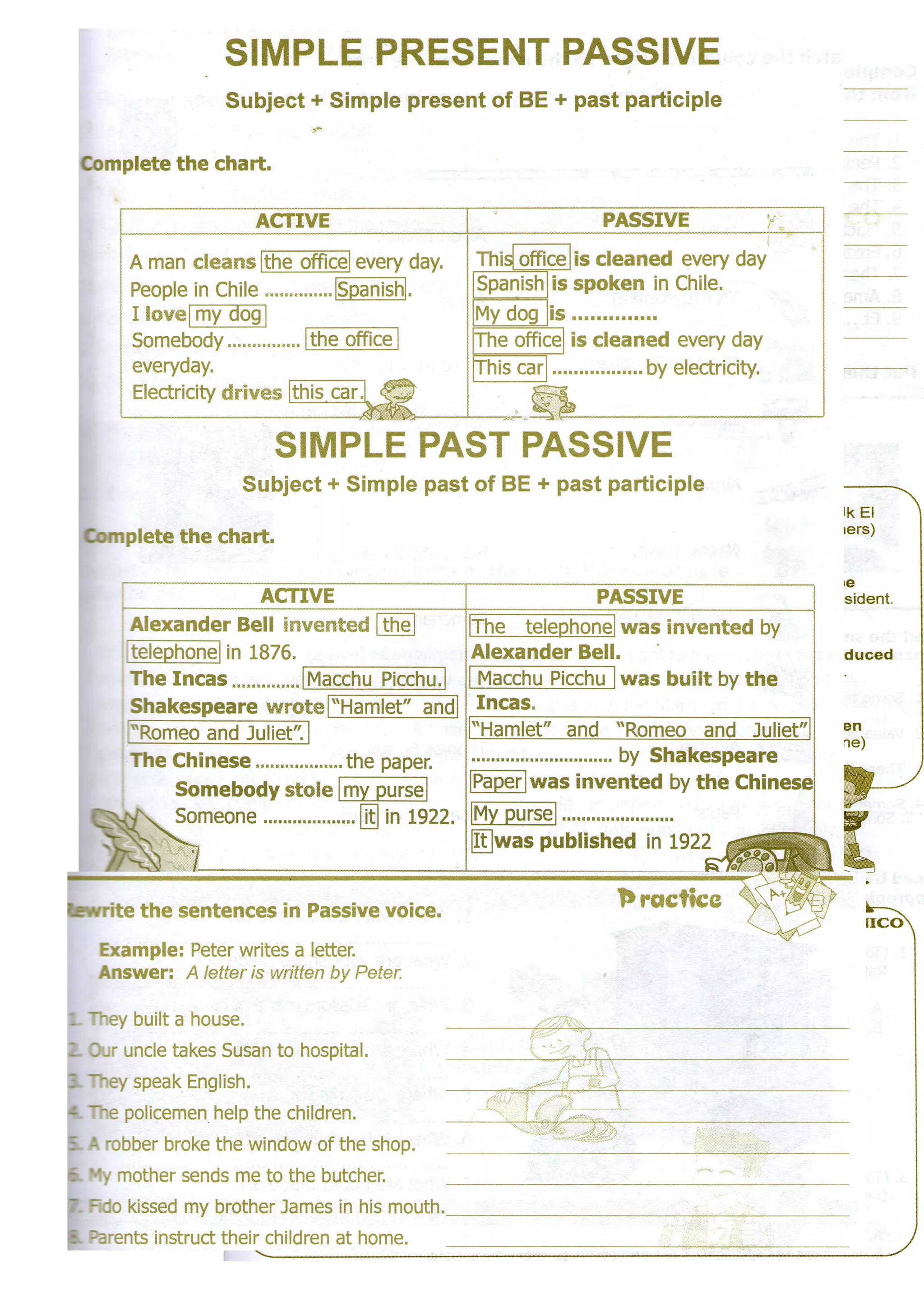 XII CYCLE PASSIVE VOICE GRAMMAR | DOC | Programming Languages | Computing