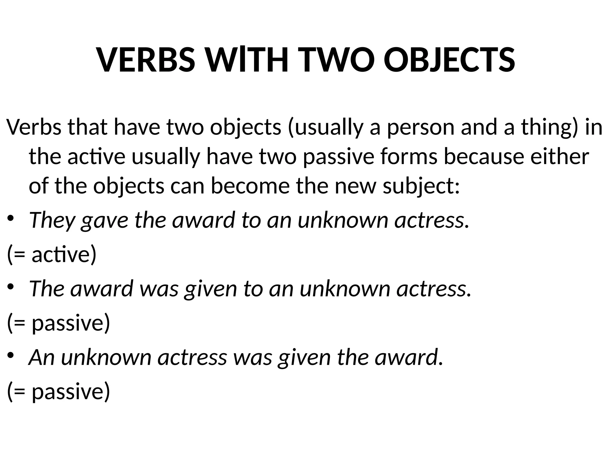 PASSIVE FORM OVERVIEW WITH EXAMPLES AND EXERCISES | PPTX