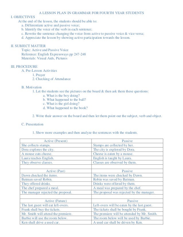 Passive and Active Voice (LP)