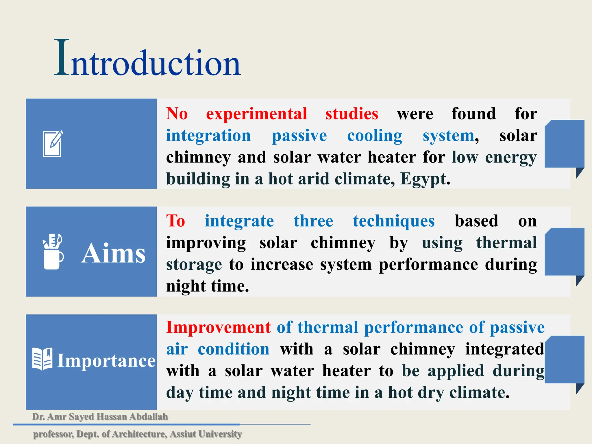 Passive Air Cooling System and Solar Water Heater.ppt