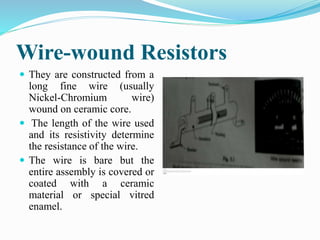 Passive Wire Passive circuit elements | PPTX