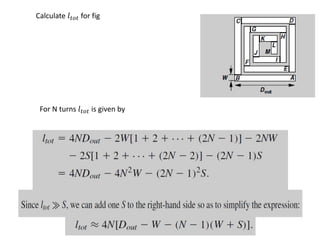 For N turns 𝑙 𝑡𝑜𝑡 is given by
Calculate 𝑙 𝑡𝑜𝑡 for fig
 