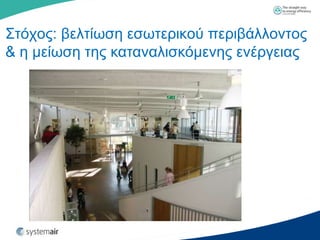 ΢ηόρνο: βειηίσζε εζσηεξηθνύ πεξηβάιινληνο
& ε κείσζε ηεο θαηαλαιηζθόκελεο ελέξγεηαο
 