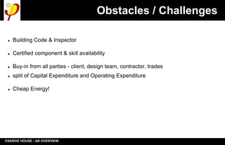 Passive house overview 20150127