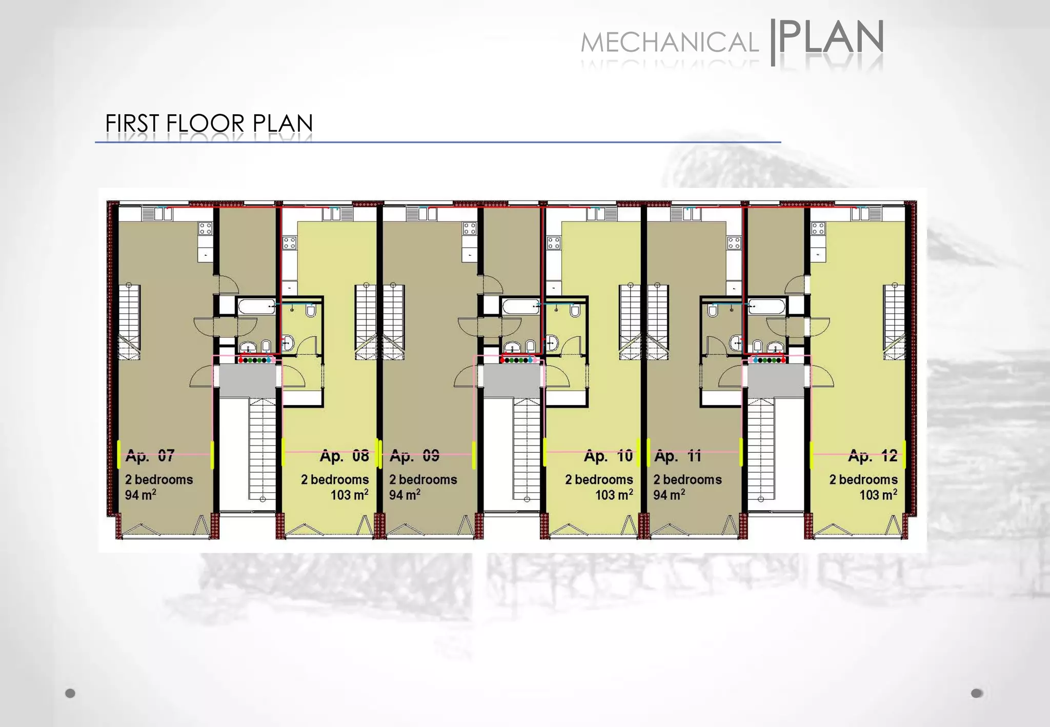 MECHANICAL

FIRST FLOOR PLAN
 