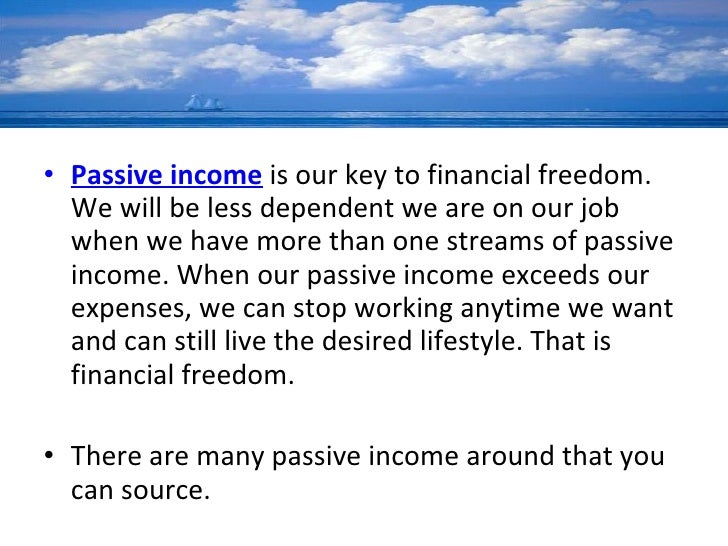 ways to generate passive income