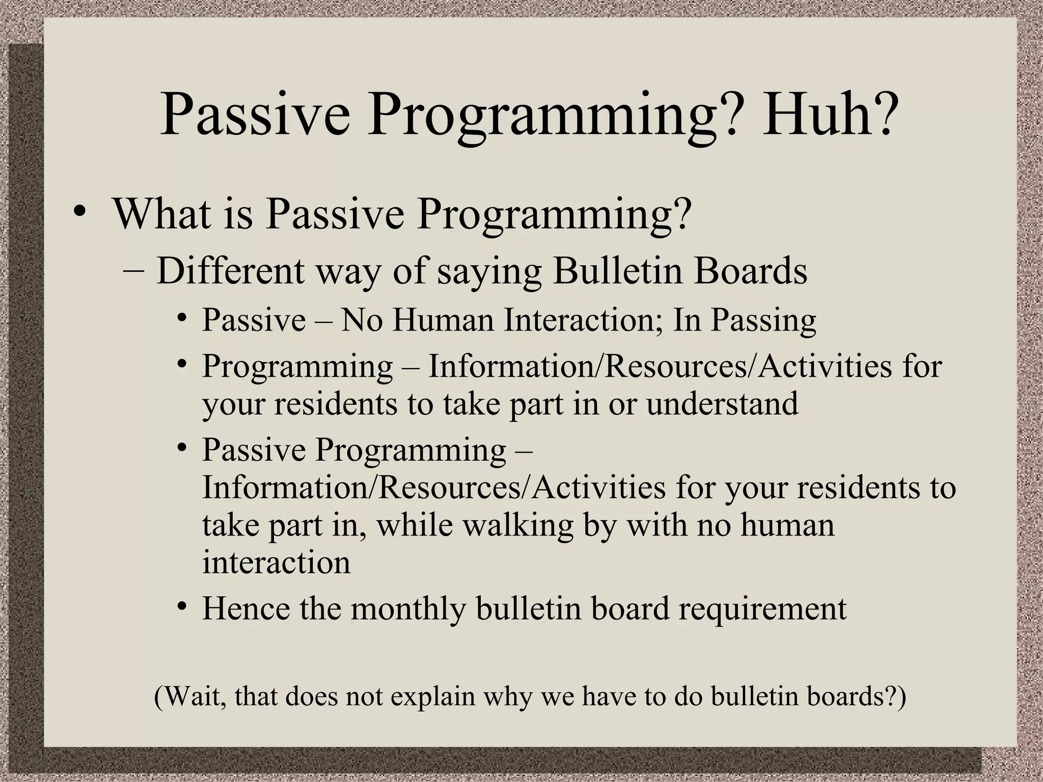 Passive Programming | PPT