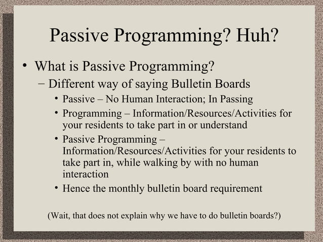 Passive Programming | PPT