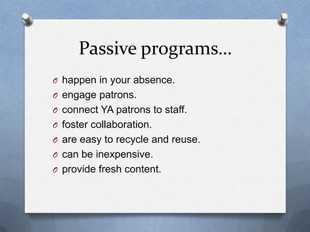 NCompass Live: Passive Programming for Teens and Tweens | PPT