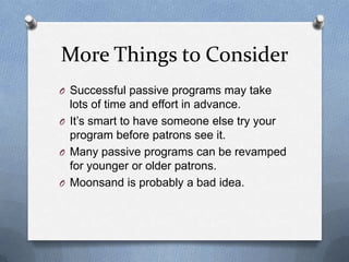 NCompass Live: Passive Programming for Teens and Tweens | PPTX
