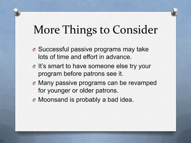NCompass Live: Passive Programming for Teens and Tweens | PPT