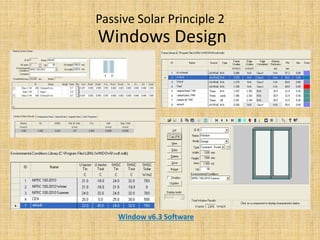 Passive solar design by software | PPTX