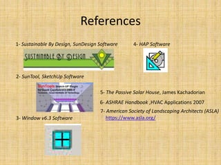 Passive solar design by software | PPTX