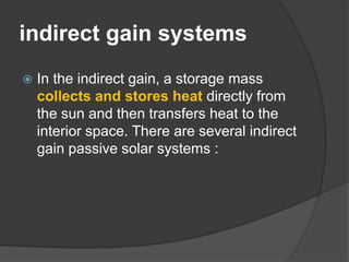Indirect Gain Water Wall 