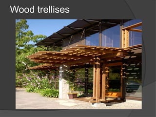 Wood trellises