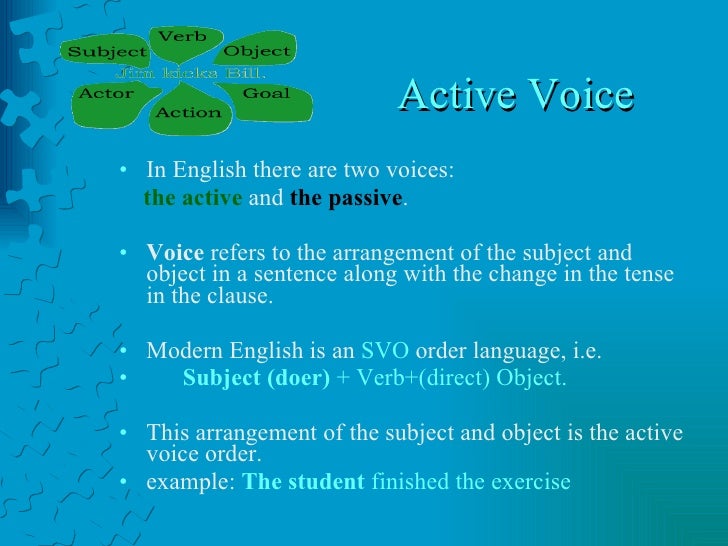 choice active vs passive voice choice active vs passive voice
