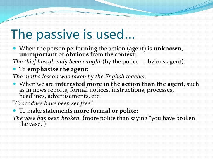 Passive voice