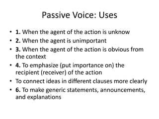 Passive voice.jimenez_alejandro. | PPT