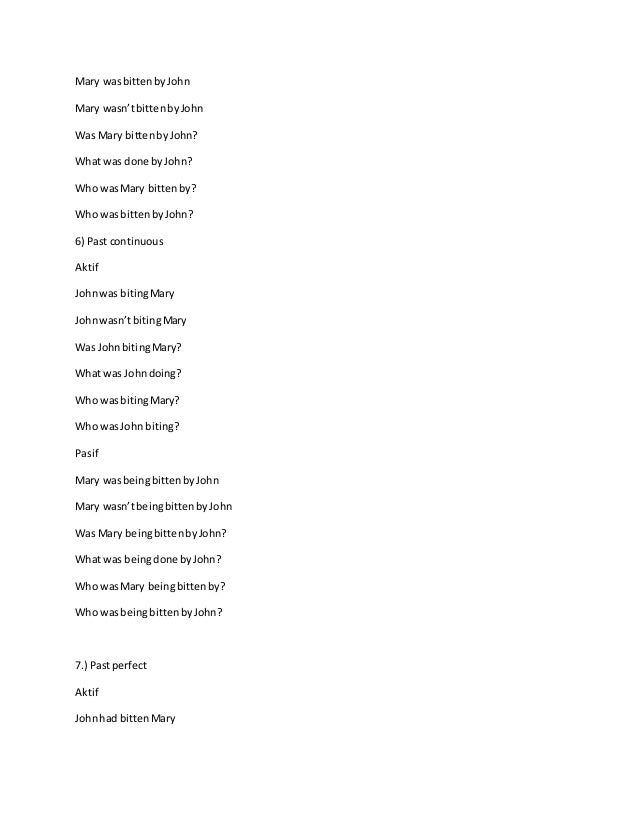 Passive Voice