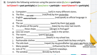 are sold
were not found
Source: Adapted
material from
Unknown sources
 