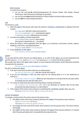 Passive voice explanation | PDF