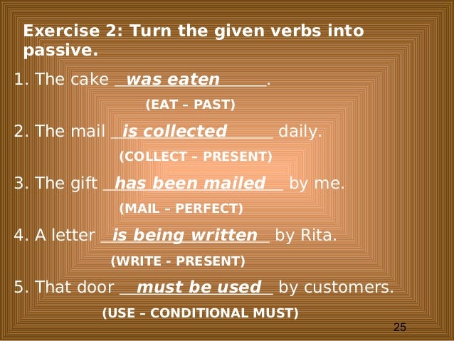 Passive Voice II