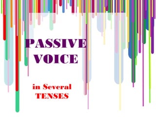 PASSIVE
VOICE
in Several
TENSES
 