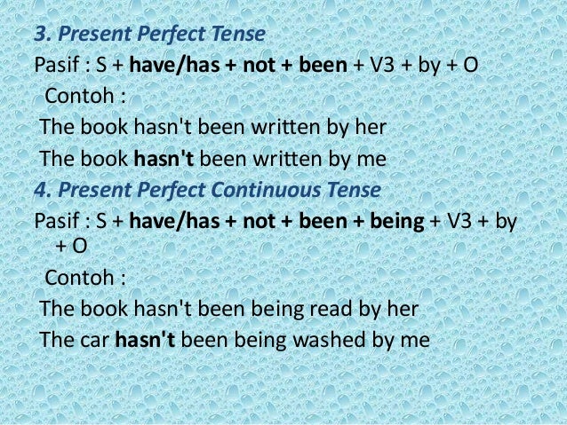 Rumus-rumus Passive voice Rumus-rumus Passive voice