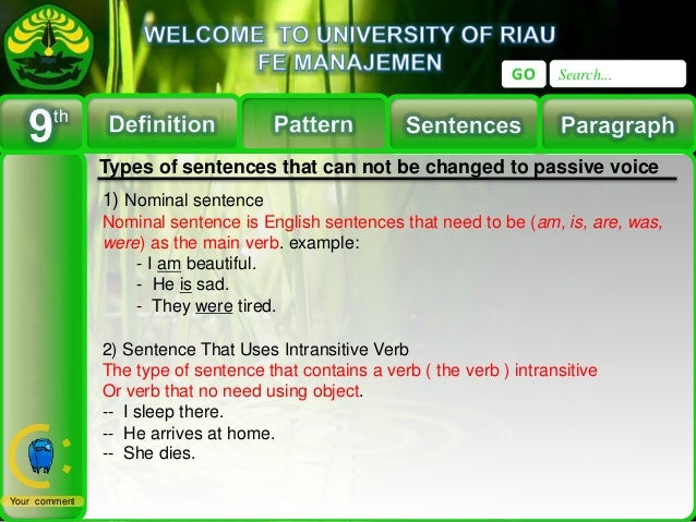 Passive Voice Presentation