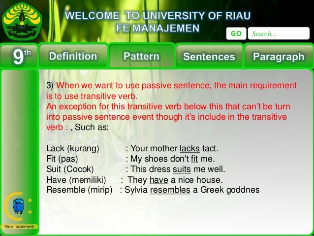 Passive Voice Presentation