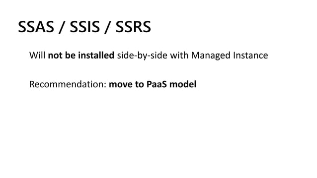 The Evolution of SQL Server as a Service - SQL Azure Managed Instance | PPT