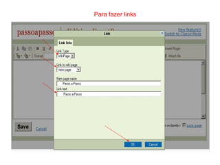 Para fazer links