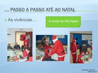 …. PASSO A PASSO ATÉ AO NATAL


As vivências….

A vinda do Pai Natal

Ed. Maria João Silva
Nov/Dez.2013

 