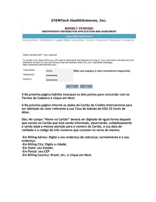 Passo A Passo Cadastro Stem Tec
