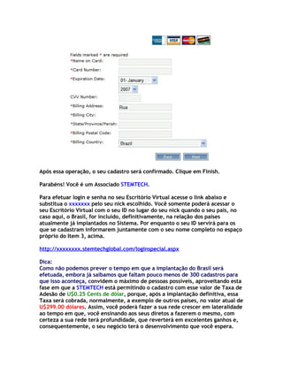 Passo A Passo Cadastro Stem Tec