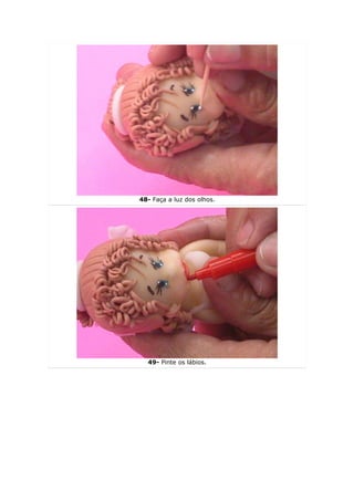 48- Faça a luz dos olhos.




  49- Pinte os lábios.
 