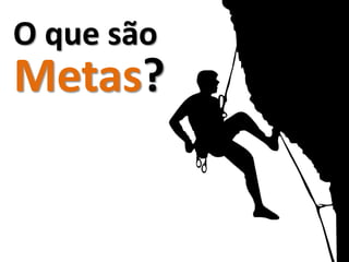 O que são
Metas?
 