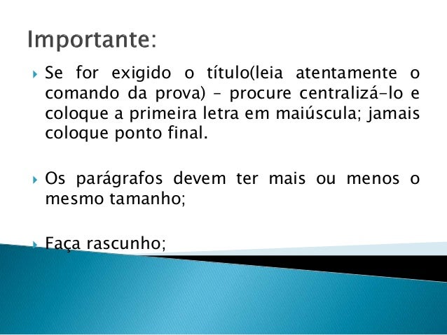 Palavras importantes para uma redação Palavras importantes para uma redação