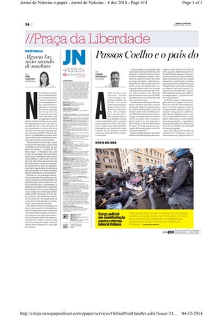 Jornal de Noticias e-paper - Jornal de Noticias - 4 dez 2014 - Page #14 Page 1 of 1 
http://cimjn.newspaperdirect.com/epaper/services/OnlinePrintHandler.ashx?issue=21... 04-12-2014 
